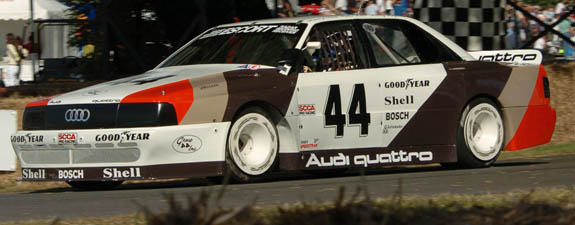 DSC_9761 Audi preferred to do their own wind tunnel work, developing some of the most radical wheel fans of the '80's. (Courtesy of LAT)
